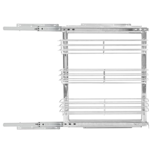 Rebrilliant Slide Out Pantry Shelves 3Tier Pull Out for & Reviews Wayfair